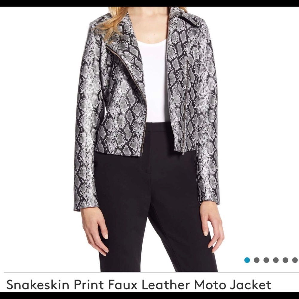 (Blanknyc) Anaconda Leather Jacket Gem